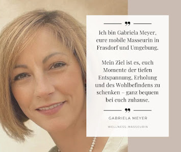 Mobile Wellnessmassage - Gabriela Meyer