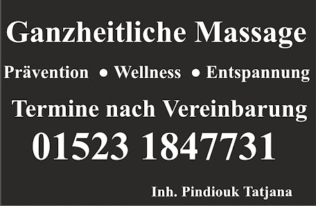 Ganzheitliche Massage Inh.Pindiouk Tatjana