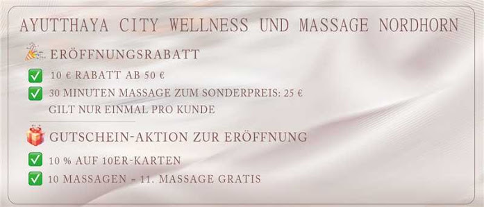 Ayutthaya City Wellness und Massage Nordhorn