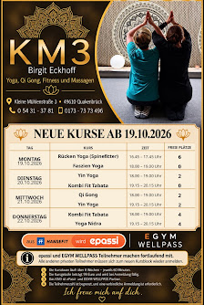 KM 3 Yoga, Qi Gong, Fitness und Massagen mit Birgit Eckhoff