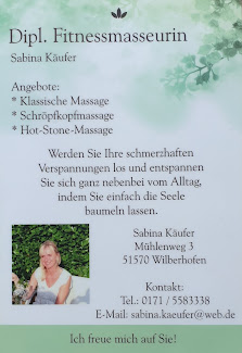 Dipl. Fitnessmasseurin Sabina Käufer